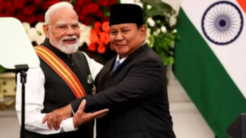 PM Modi Receives Grand Welcome in Jakarta Ahead of Prabowo Talks