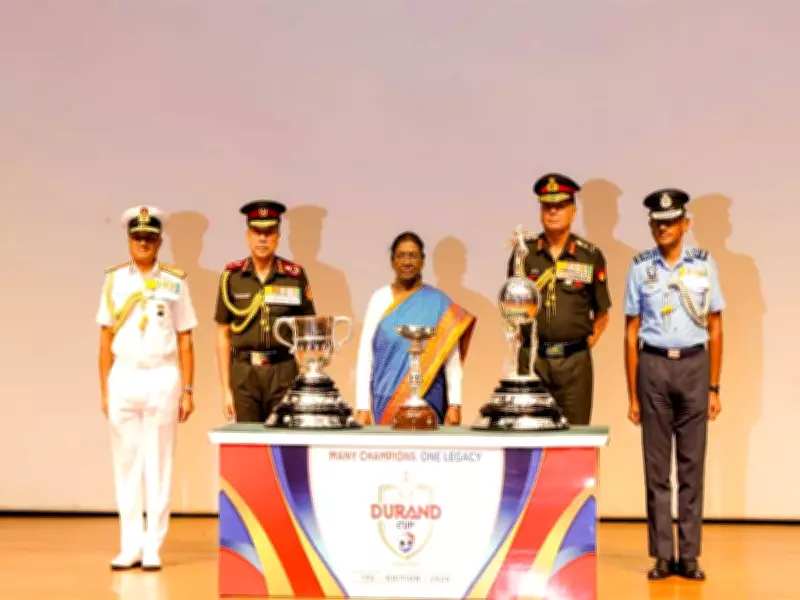 President Murmu Unveils Durand Cup Trophies for 135th Edition
