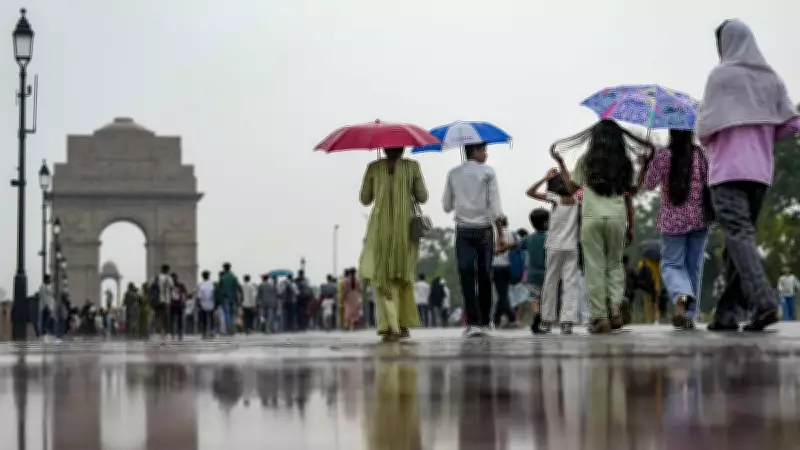 Rain Lashes Delhi; IMD Issues Red and Orange Alerts for Heavy Downpour
