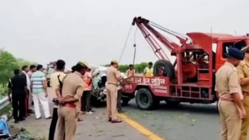 Sleeper Bus Falls Off Agra-Lucknow Expressway in Unnao, Many Killed