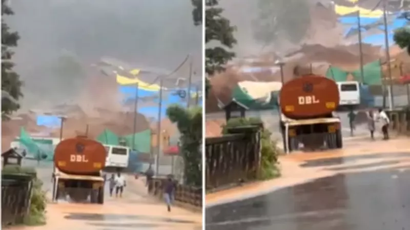 Terrifying Video Shows Landslide Hitting Wayanad Tunnel Site, 3 Killed
