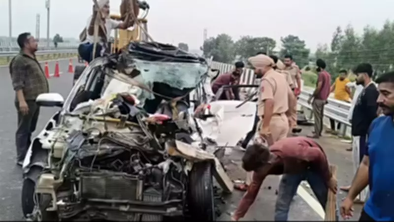 Three dead as SUV rams into truck near Bajheri toll plaza in Mohali