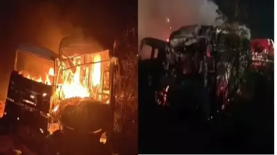Bus-Truck Collision on Delhi-Mumbai Expressway in Rajasthan Kills 10