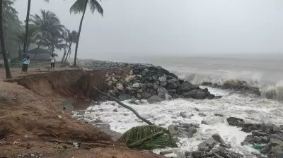 Coastal erosion worsens in Ankola taluk amid weak monsoon, seawall damaged