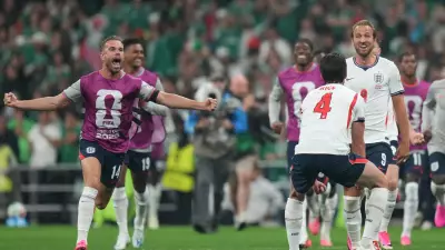 England Midfielder Stretchered Off After Injury During World Cup Celebration