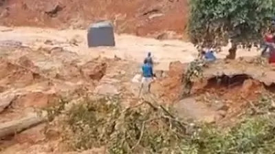 Landslide at Wayanad Tunnel Project Site; Several Feared Trapped