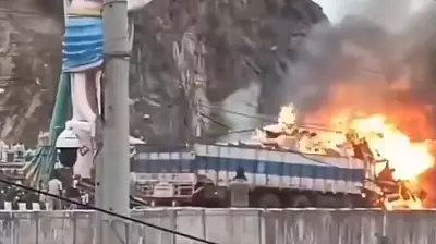 Three charred to death in Andhra Pradesh after truck rams into another vehicle