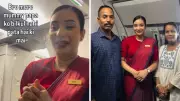 Flight attendant surprises parents on flight, viral video