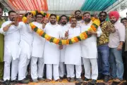 Punjab Youth Congress Workers Honour Shuvam Sharma with Shukrana Yatra in Jalandhar