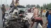 Three dead as SUV rams into truck near Bajheri toll plaza in Mohali